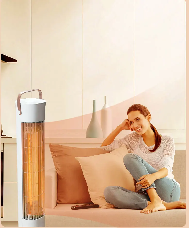 Vertical Portable Electric Heater Infrared Automatic Heat Controller Customization Electromagnetic Energy Efficient