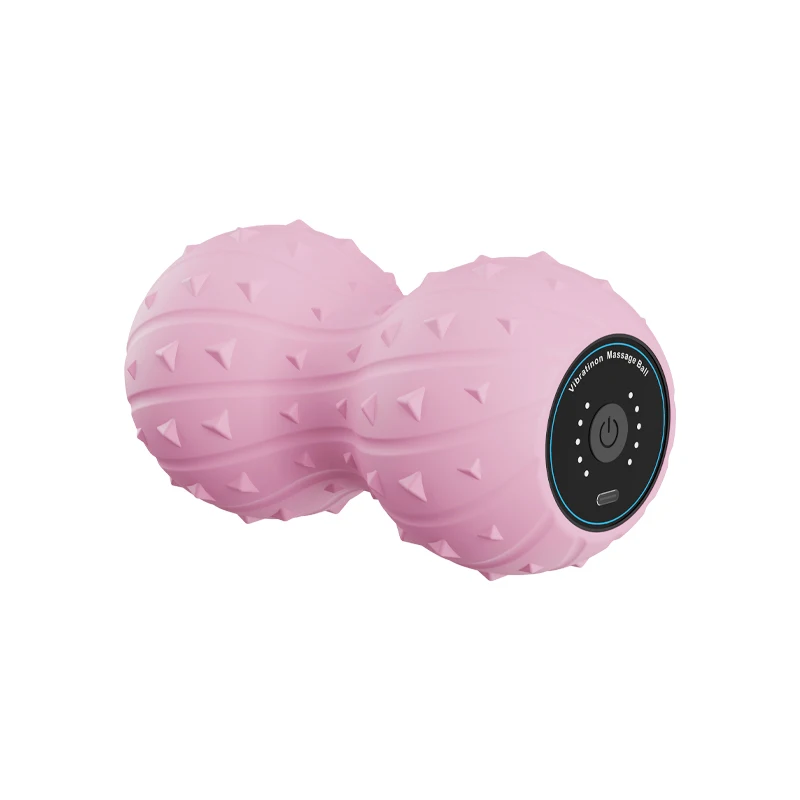 LUYAO Portable Electric  Peanut Massage Ball Vibrating Massage Ball for Pain Relive Foot Muscle Massager