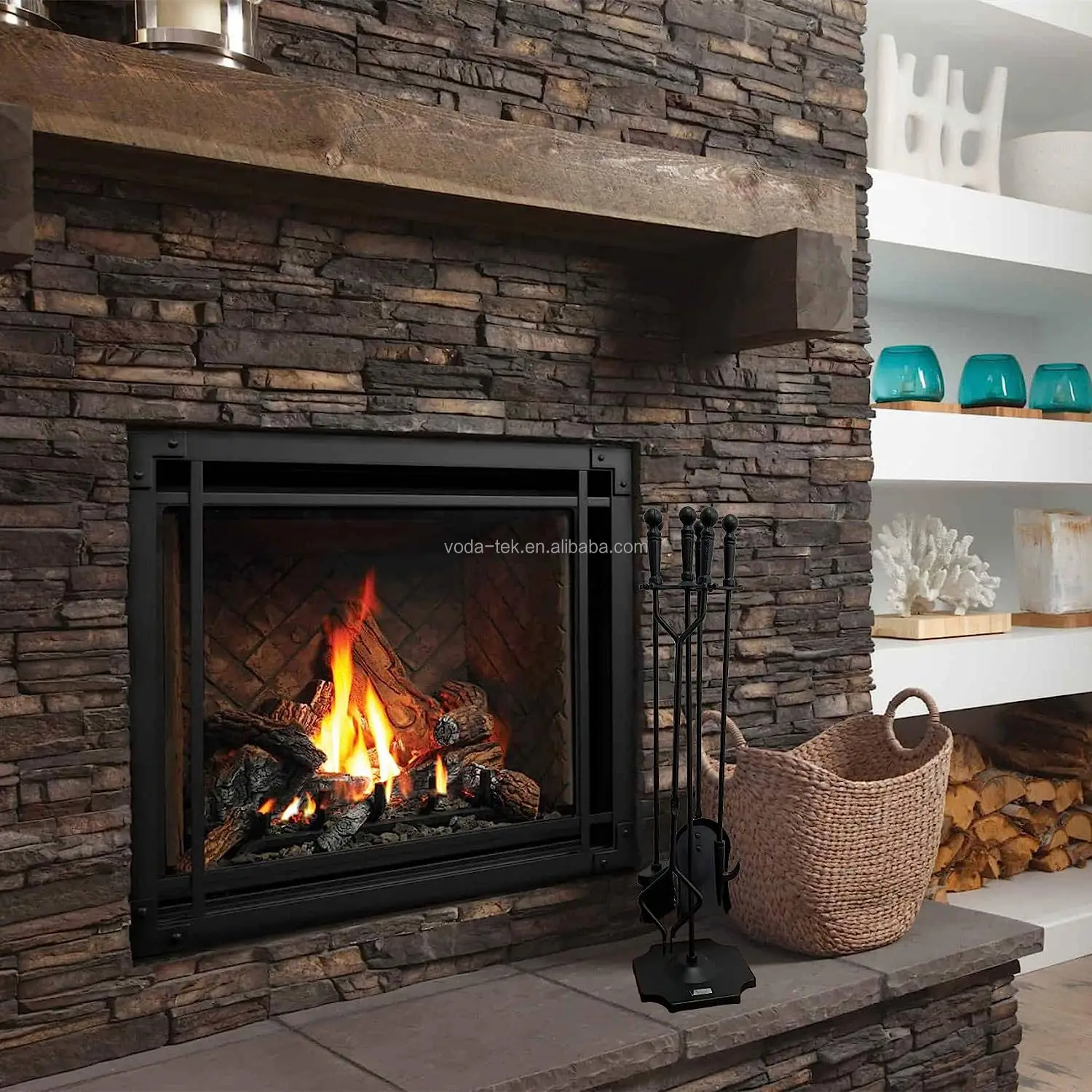 Wood Stove Indoor Heating Cast Iron Tent Charcoal Fireplace Accessories