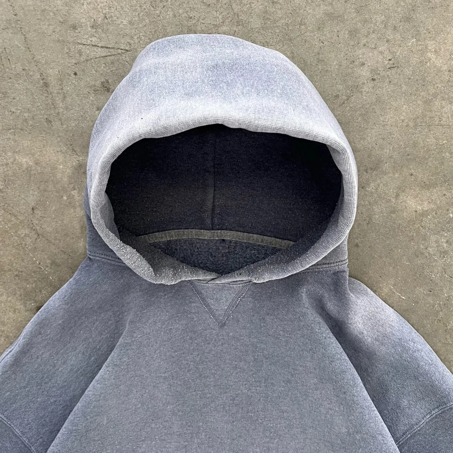 Custom Vintage Oversized 100% Cotton Heavyweight Sun Faded Blank Acid Washed Distressed Hoodie