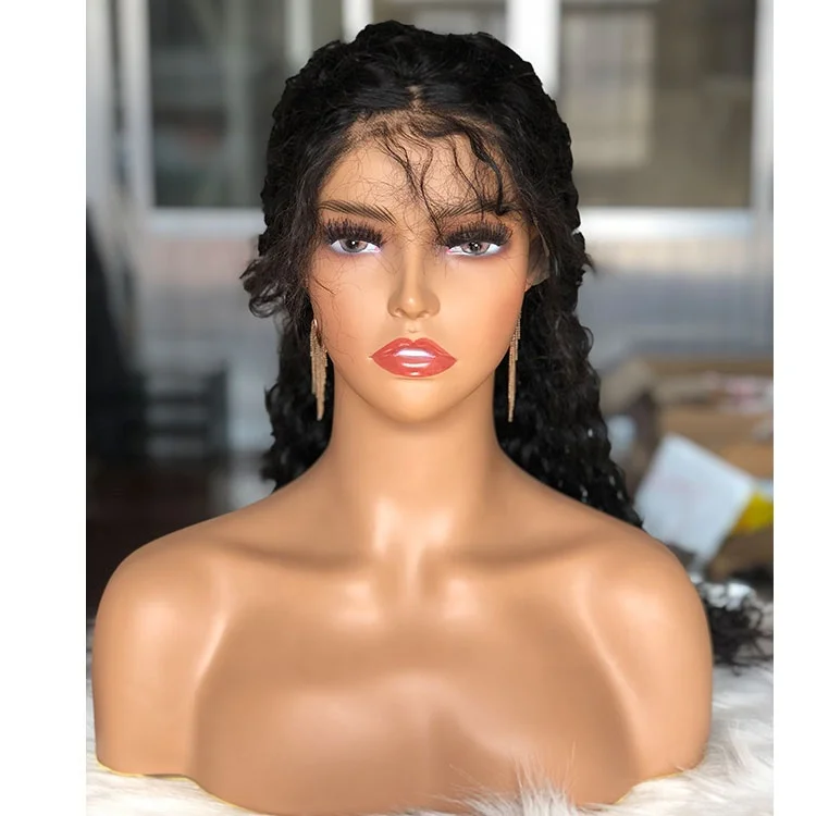
mannequin wig head training 18' Life Size PVC Manikin Head Realistic Wig Head Stand for Wigs Display Making Styling 