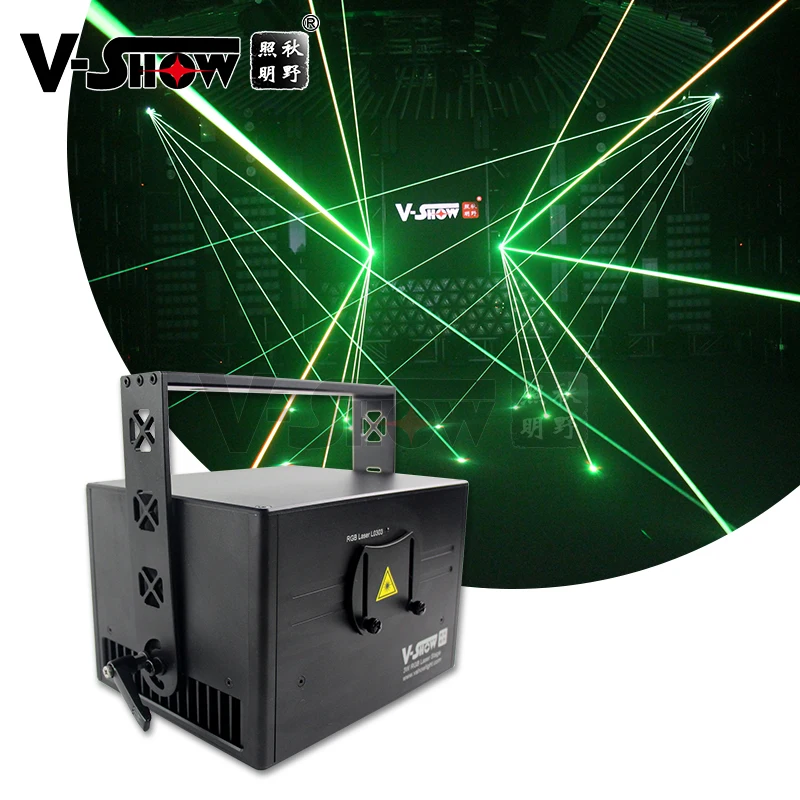 VSHOW L0303 3W RGB Laser Projector Animation laser dj lights 30Kpps ILDA Small Beam Full Color Stage laser light