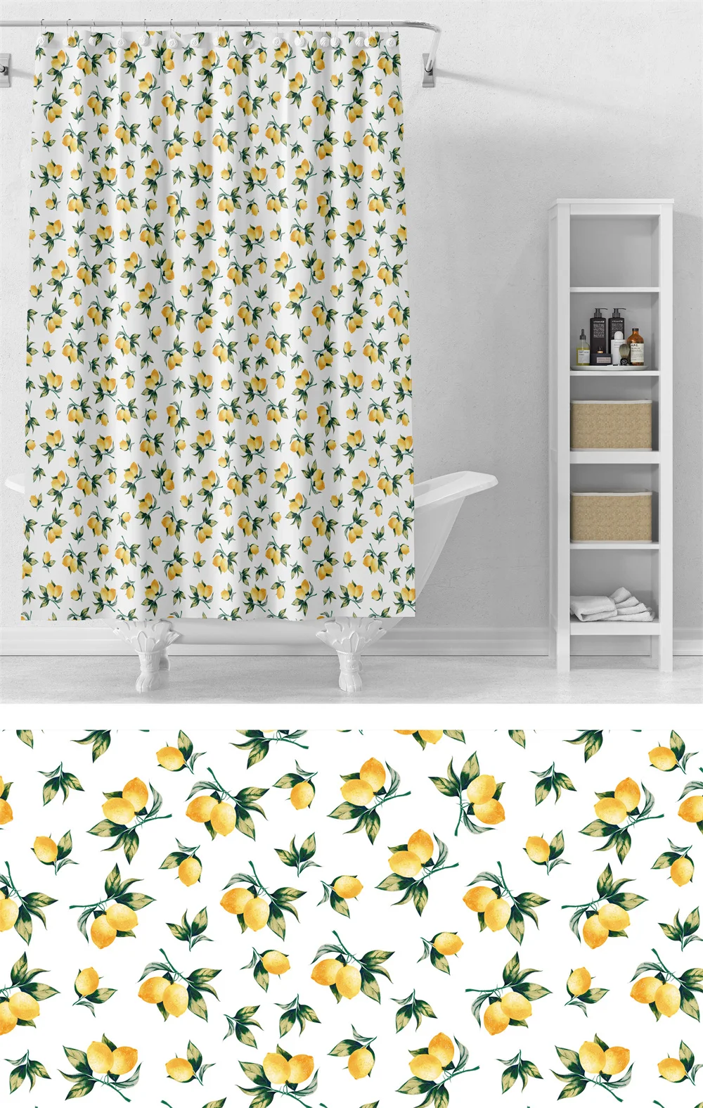 Hot sale European polyester shower curtain 3d shower curtain mat with shell