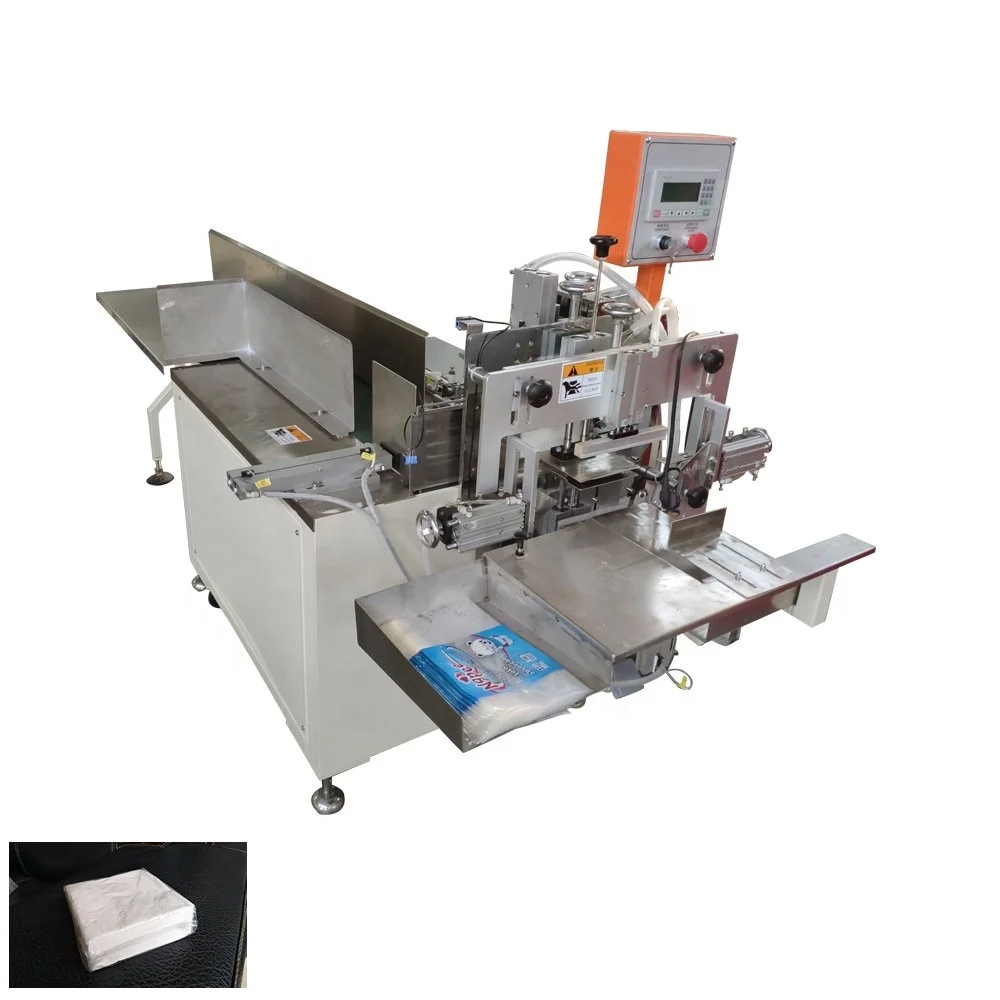 Low price semi automatic napkin tissue packing machine