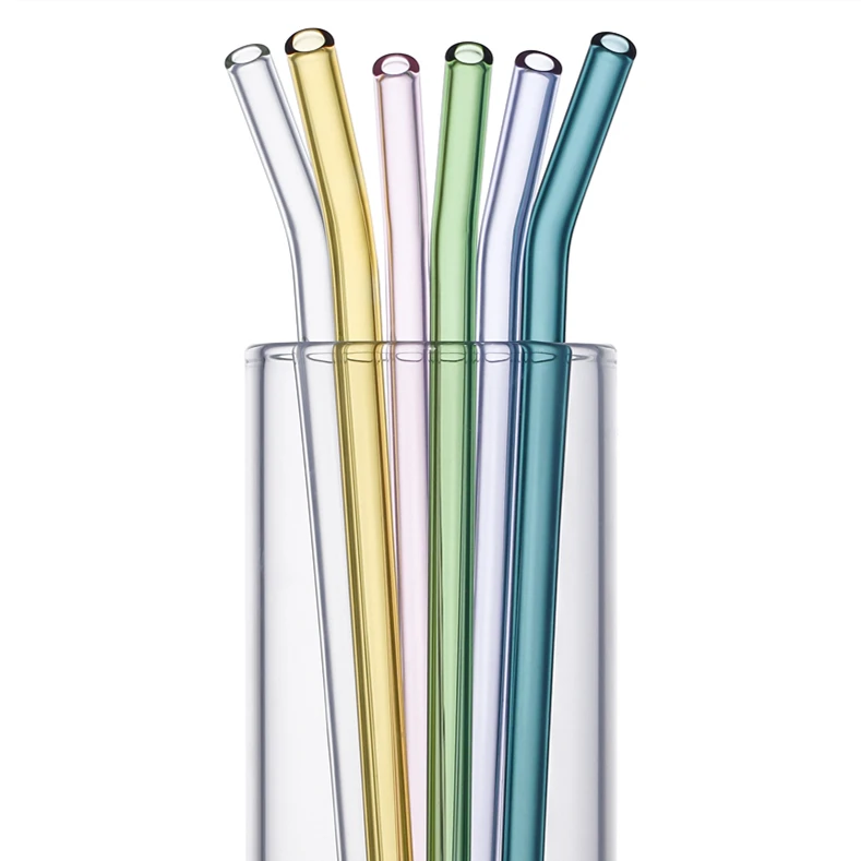 eco friendly home and travel Straw glass straws set in stock