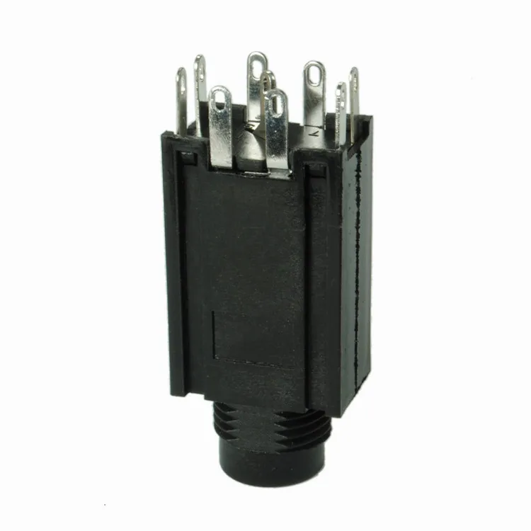 Audio stereo 9 PINS DC phone jack 1/4' jack with double switches//