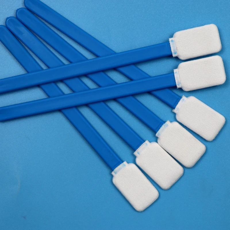 714 Lint Free Flat Rectangular Polyester Swab Cleanroom Microfiber Swab for Screen Cleaning