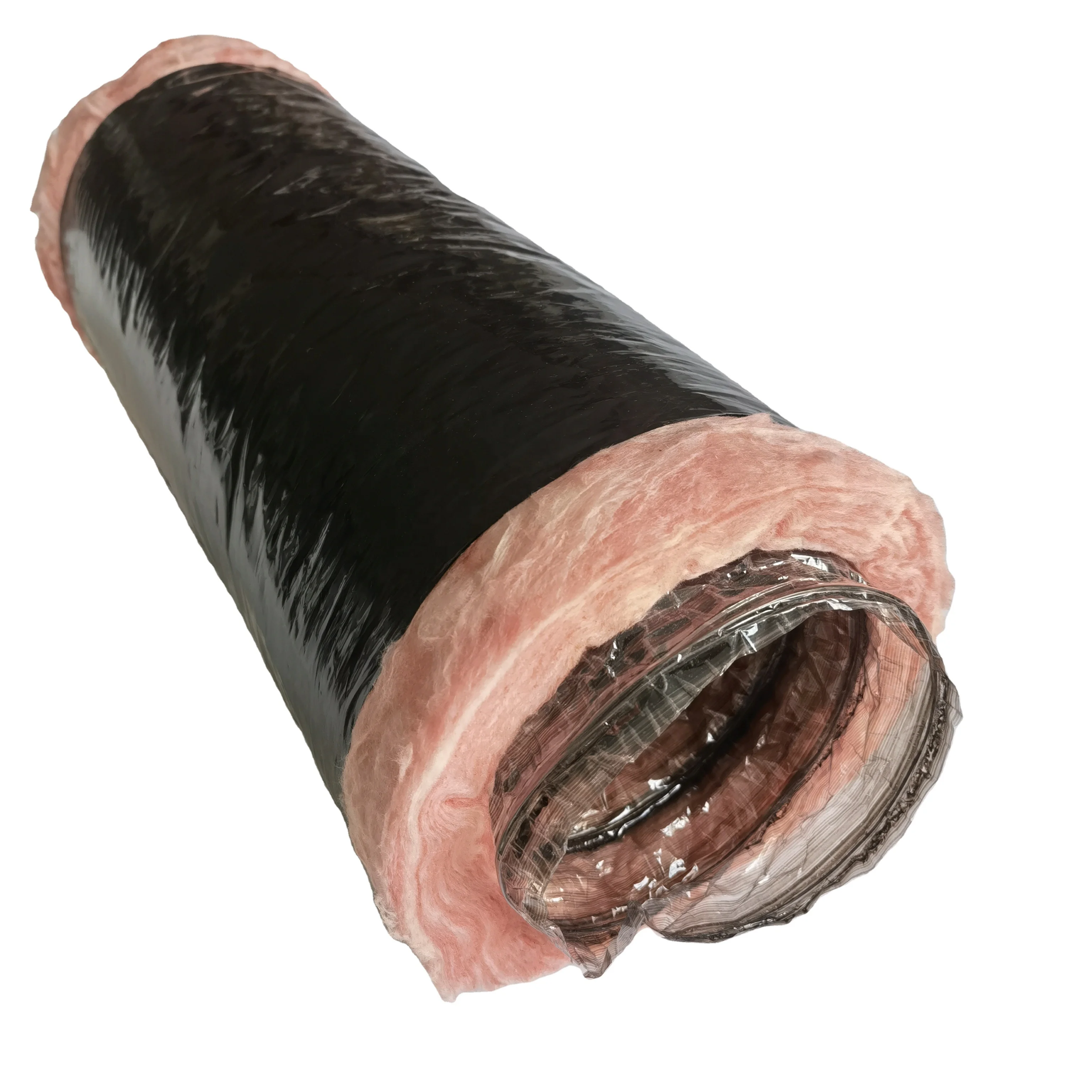 Good Quality Flexible Duct Manufacturer Black Color 8 Inch Flexible Air Duct hvac insulation ducts