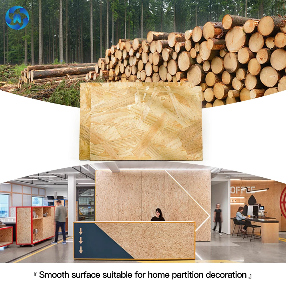 TOPOCEAN Hot Selling chipboard Termite Resistant 1220*2440 18mm cheap 3/4 osb plywood 22mm wood board