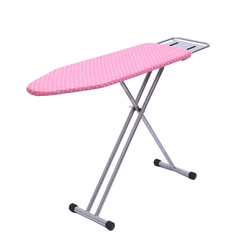 Lightweight steel 4 Legs Fold Up Full Size Ironing Board Chevron Removable Cover