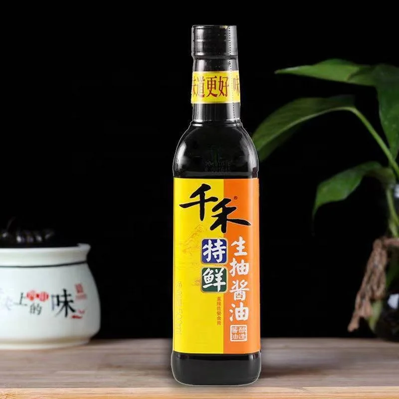 Chinese hot sale high quality Seasoning Naturally Raw Soy Sauce Sauces 500ml