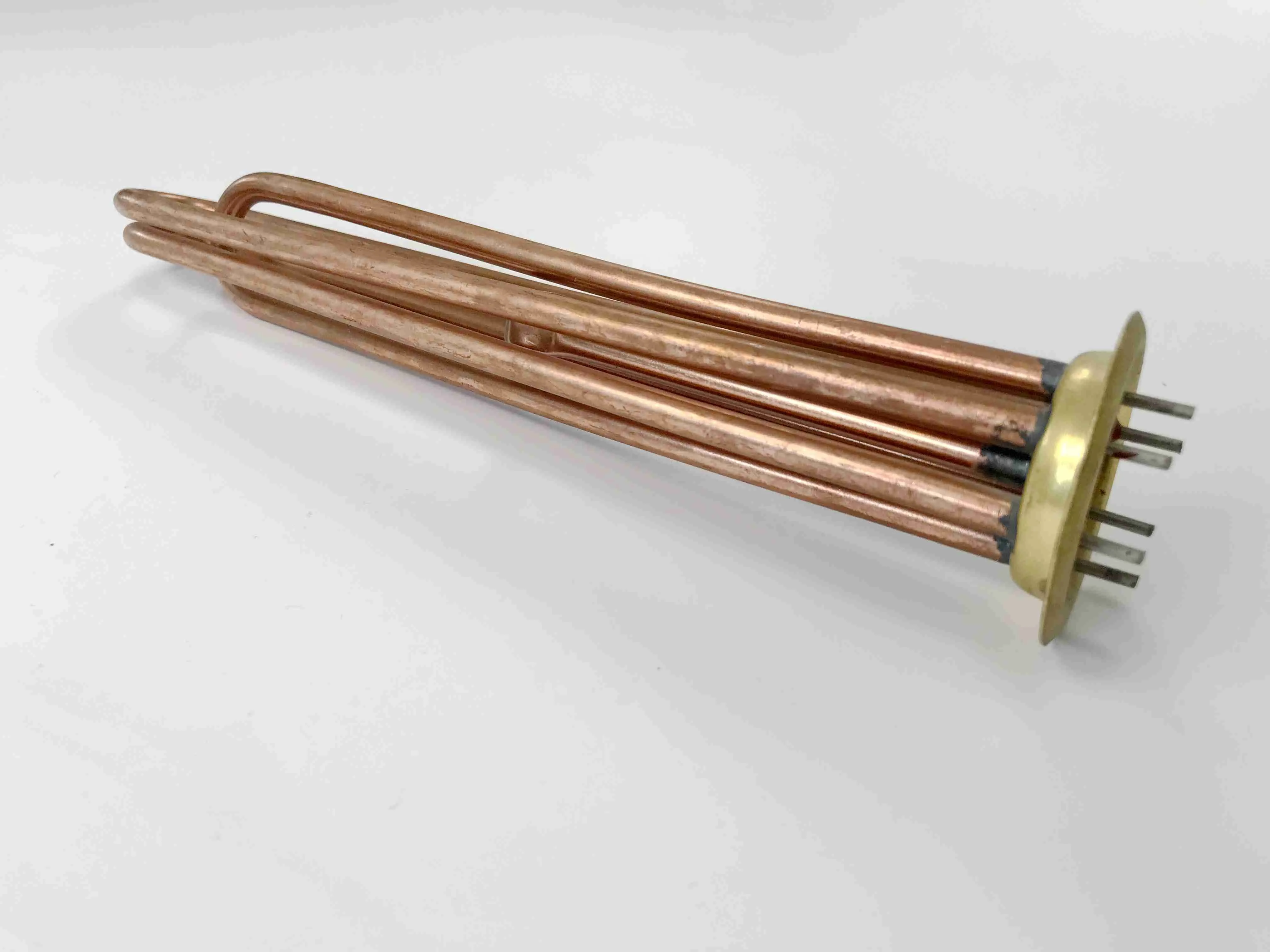 Highly efficient and durable copper tube immersion heating elements 380V 6000W 3 phase electric heating tubes