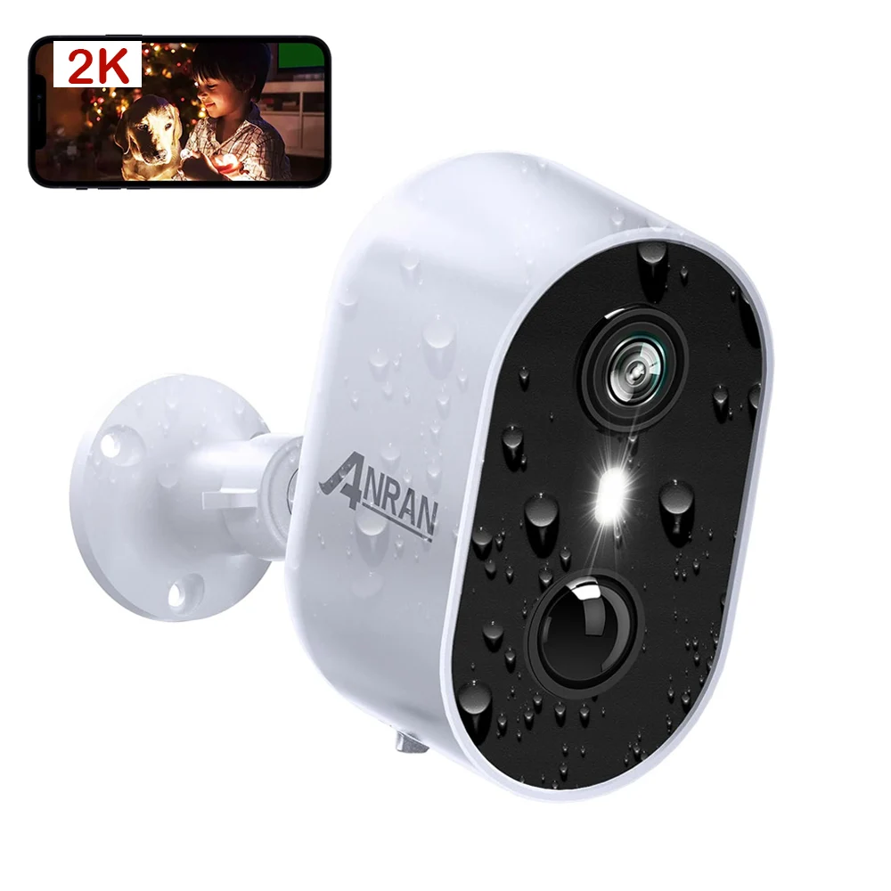 Anran 3MP Battery Mini Wireless Remote Control APP Video Waterproof Home Solar Security CCTV WiFi Camera