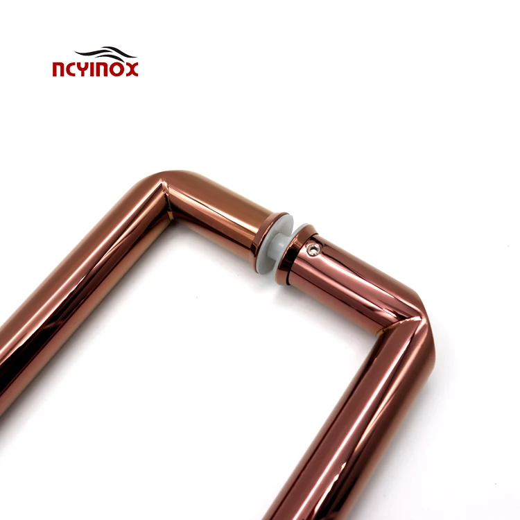 Handle for glass door in a sauna bath handle arc door painted