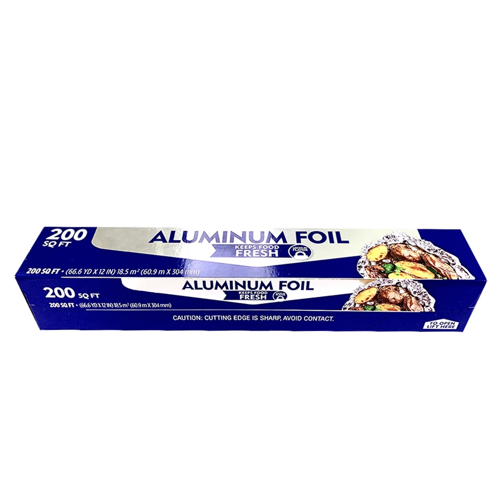 Kitchen Food Wrapping Silver Food Grade Household Aluminium Foil Roll For Japan Market