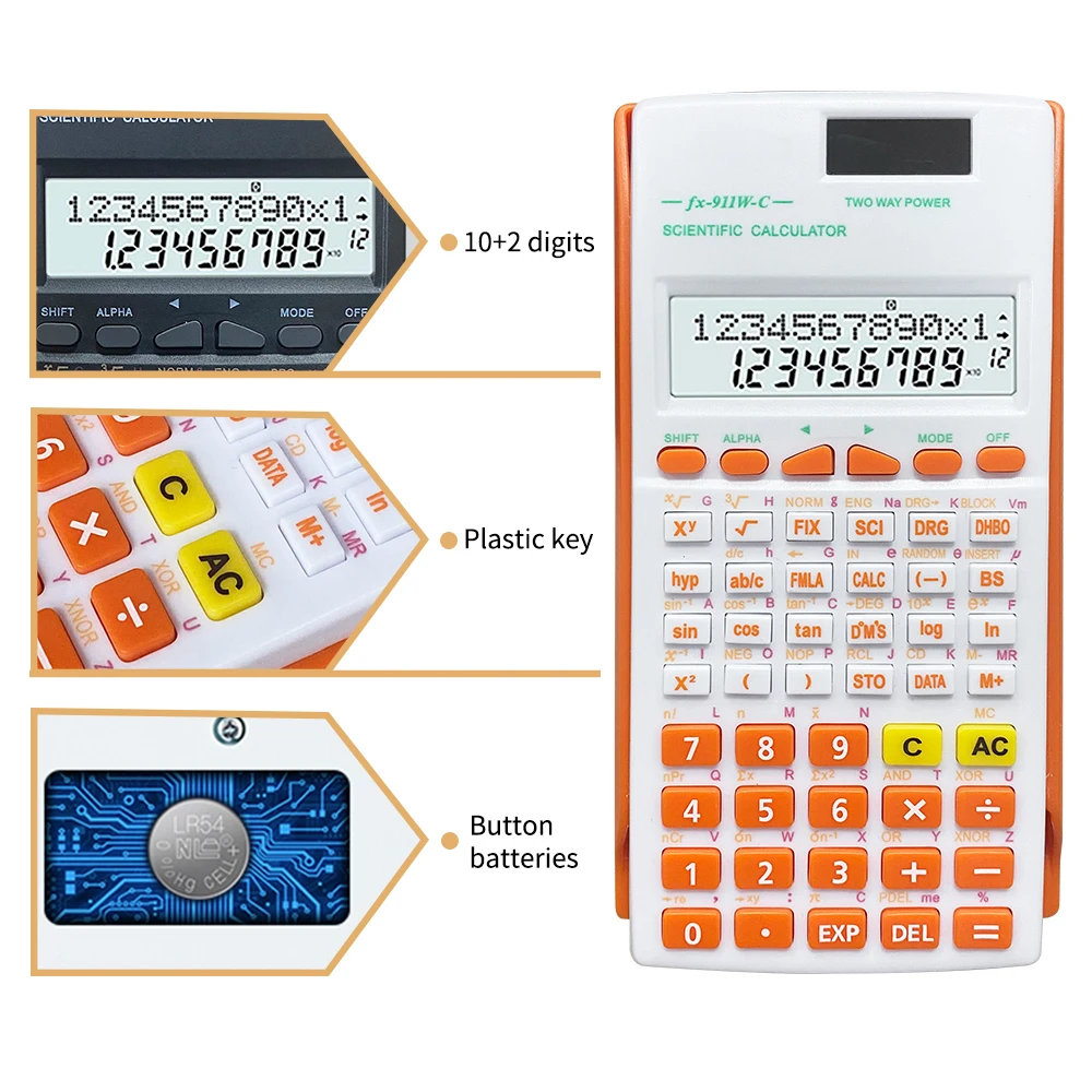 Scientific Calculator fx 911w Small Financial Student Teacher Calculate Cientifica Scientific Function Calculator Calculadora
