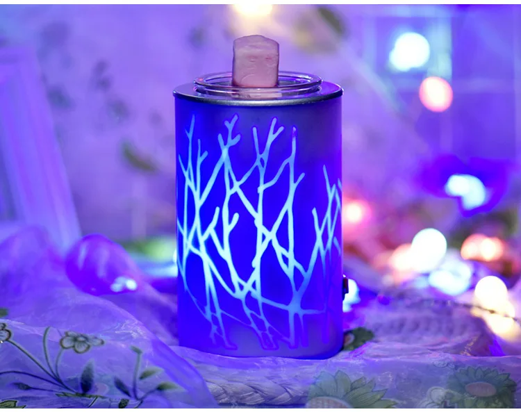 Artisanal Glass Electric Incense burner Mini Gift Melt wax Candle Warmer Lamp Oil Lamp