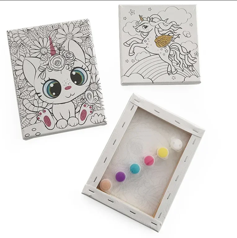Wholesale Pre Painted Canvas Kids DIY Paint Education & Office Supplies