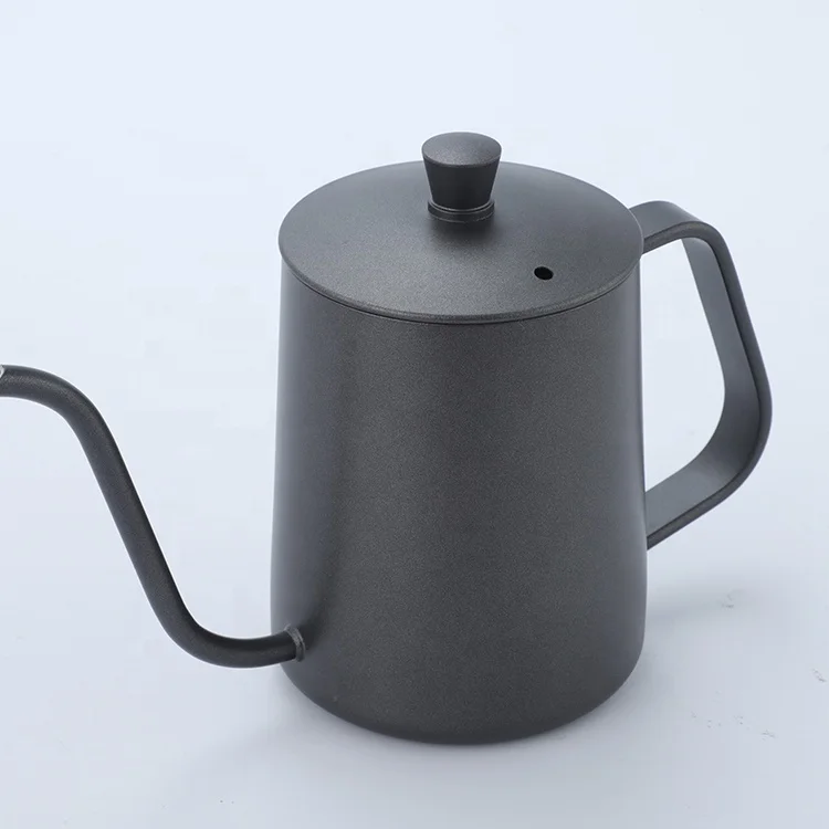 Hanging Ear Coffee Hand Pot With Fine Mouth Stainless Steel Phin Hanging Ear Filter With Long Beak Kettle WIth Lid