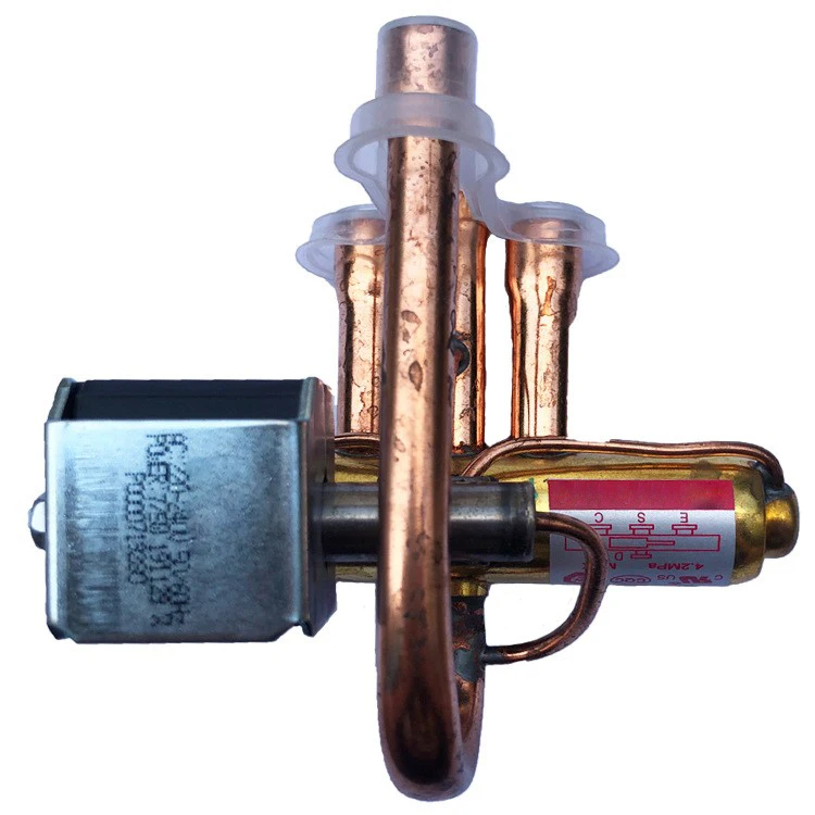 4 способа реверсивный клапан с электромагнитный клапан катушки для 18000BTU системы HVAC кондиционера воздуха