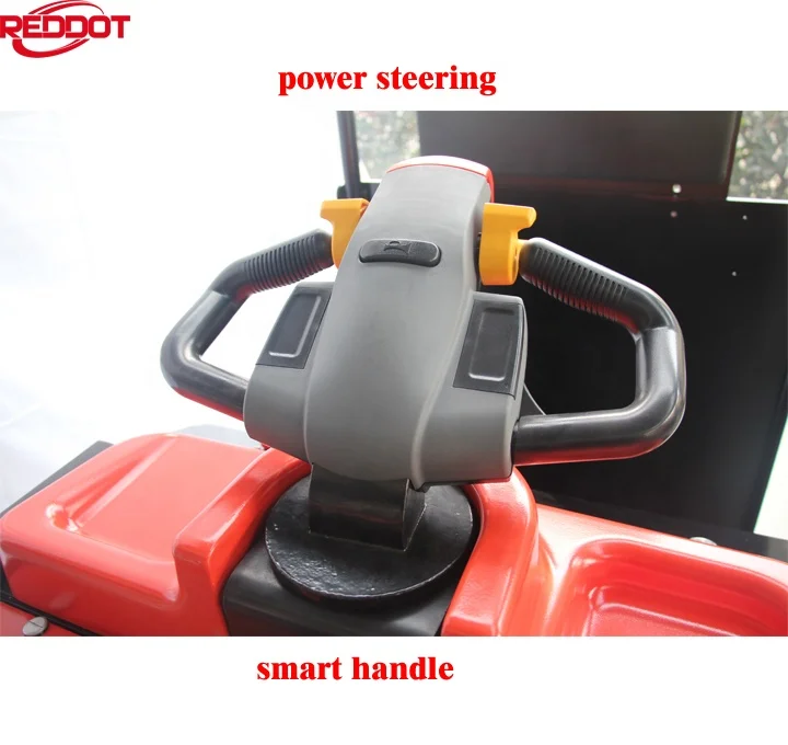 Reddot rider type rubber wheel good gradeability electric mover tow tractor with LED light