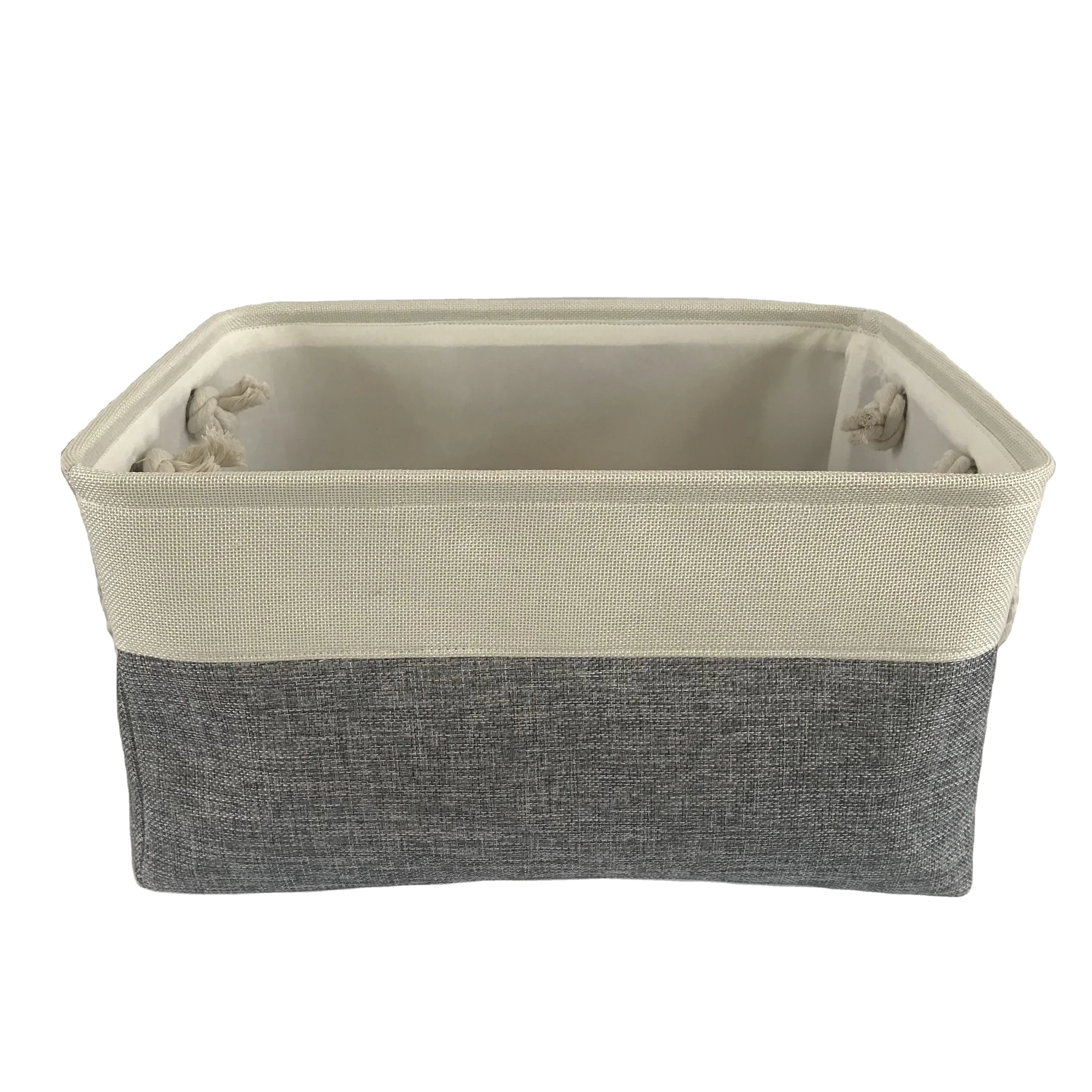 Canvas Foldable  Storage Basket Handle Storage Basket home  storage