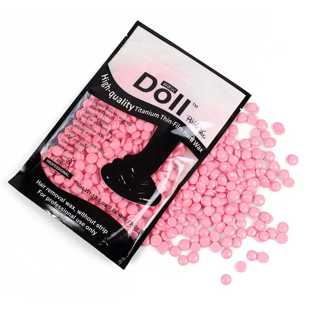 Professional 300g rose depilatory beads hard wax beans factory cheap price wholesale natural  depilatory wax