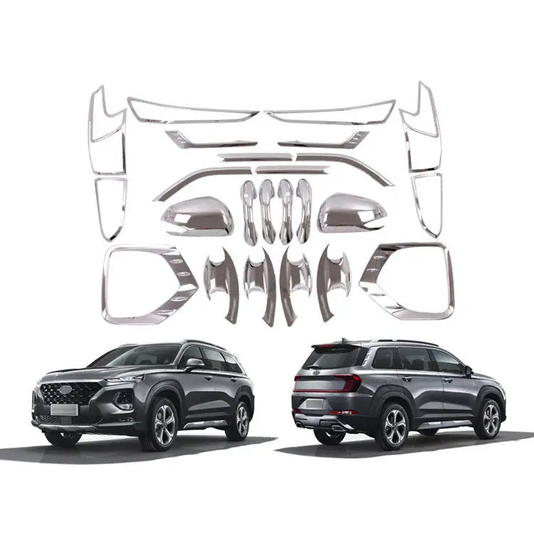 ABS Material For modern 2019 Car Handle Fuel Tank Cover Door Bowl Headlamp Fog Lamp Tail Lamp Cover Body Decoration Strip