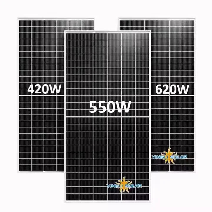 Solar Module Factory Delivery A Grade Yingli 565w 580w 585W 590w Bifacial Solar Panel