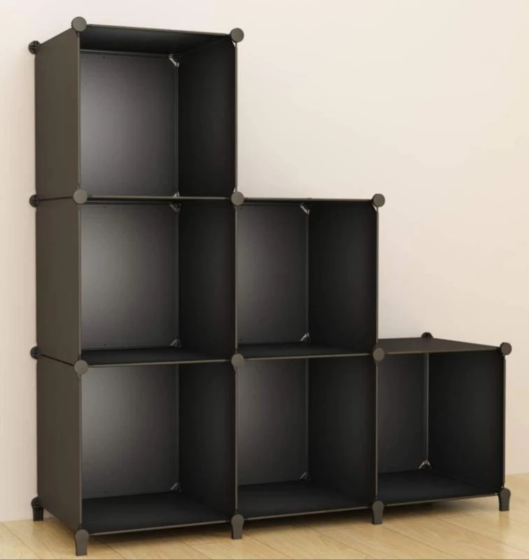  Платяной шкаф Smart-Furn 6 - 16 кубиков черный пластиковый для дома «сделай сам» модульный детский хранения детские шкафы ПП