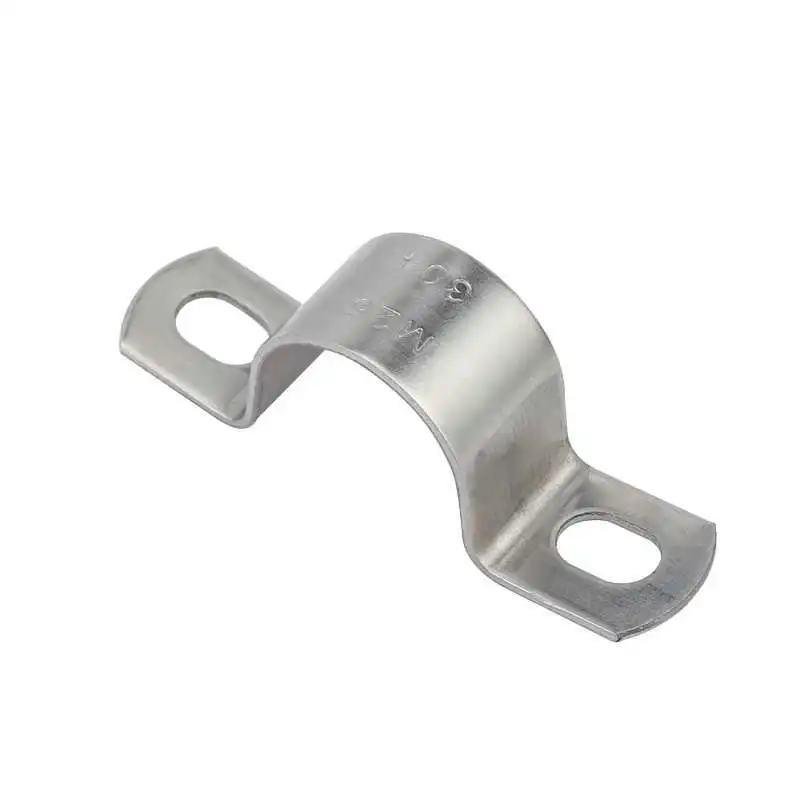 2024 Factory Hot Sale Customized Stainless Steel U Type Pipe Clamp Galvanized Steel Saddle Hose Clamp Suitable for PVC