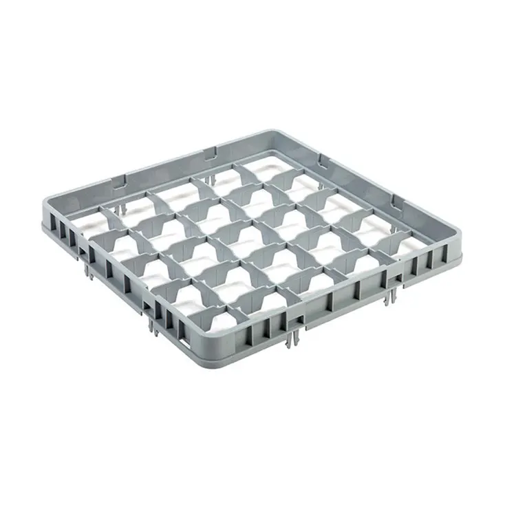 25-Compartment Plastic Glass Rack PP  Dish Rack  For Restaurant Hotel