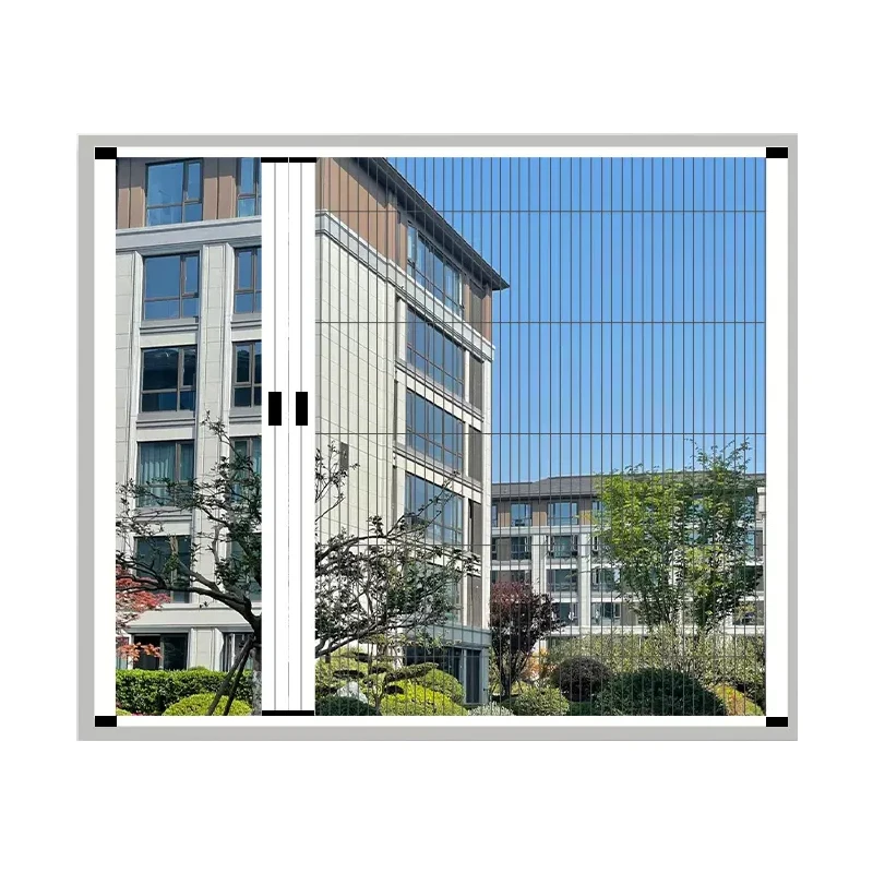 Pleated Fly Screen Retractable Plisse Screen For Window and door Custom Folding Flyscreen Insect Mosquito home and apartment