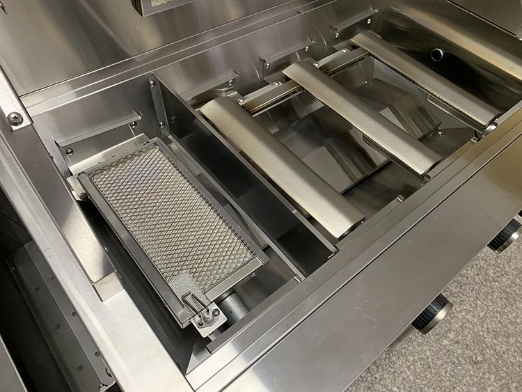 Outdoor small family camping durable Portable BBQ Folding Barbecue Stainless Steel Built in 5 Burner Gas Grill