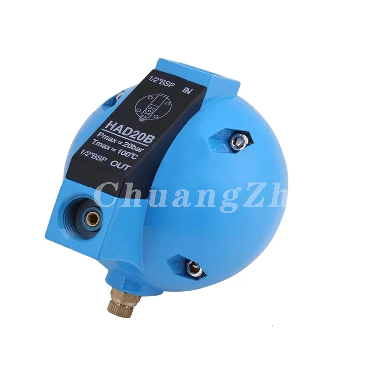 HAD20B Automatic Condensate Mechanical Round Float Drain Valve 1/2BSP 400L/H 20Bar Air compressor automatic