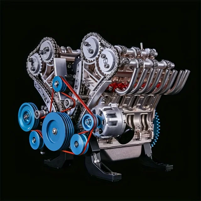 Механическая металлическая сборка DUKE BEAR HOME Teching V8 модель автомобиля «сделай сам» набор из 500 + шт. обучающих экспериментов игрушка