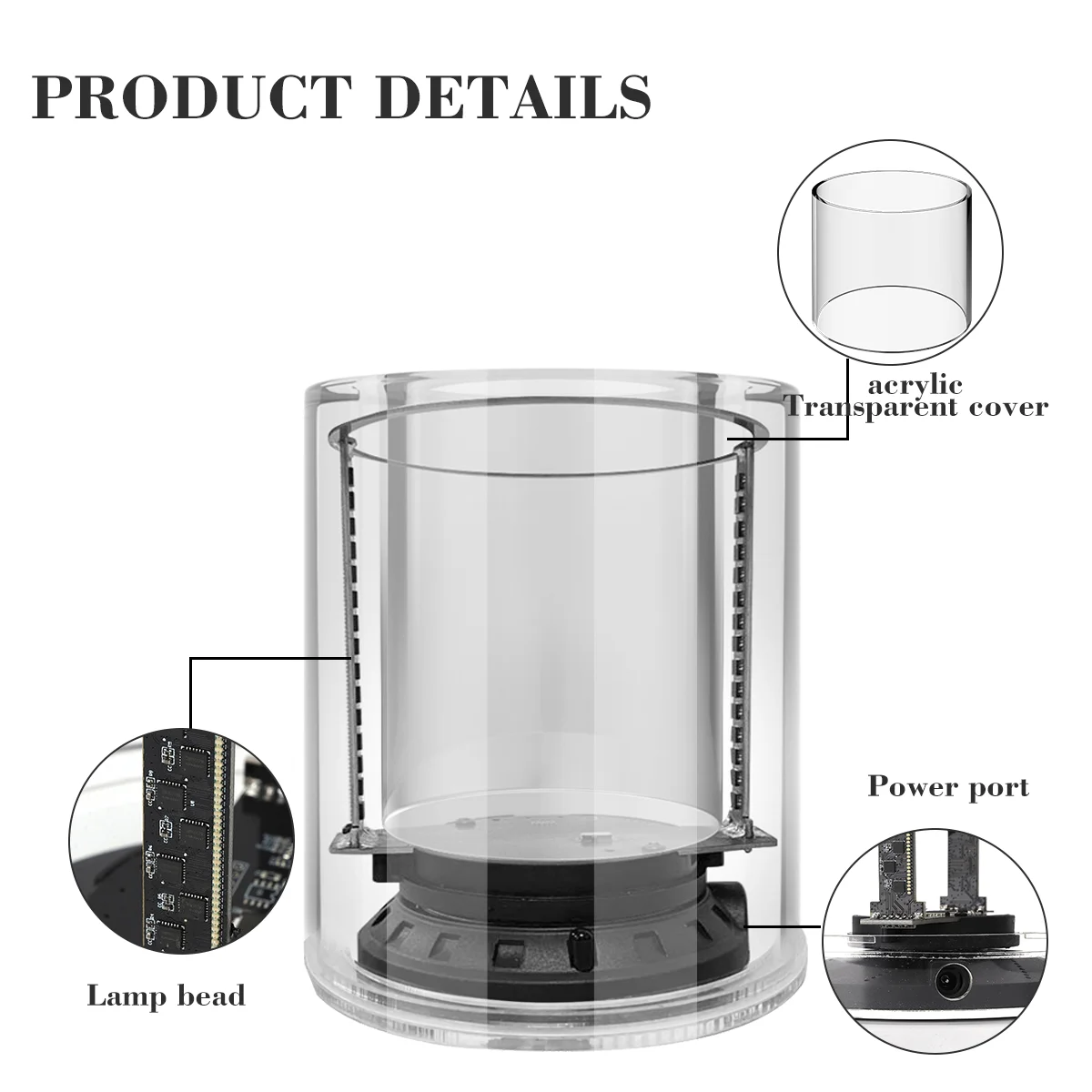 Tabletop placeable items high-definition focus 3D hologram cool stereo glasses-free projector screen