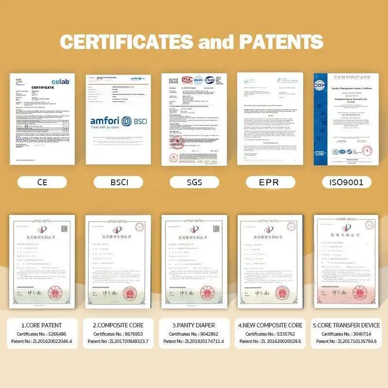 Disposable Stick Waist Adjustable Incontinence Plastic Backed Adult Diapers