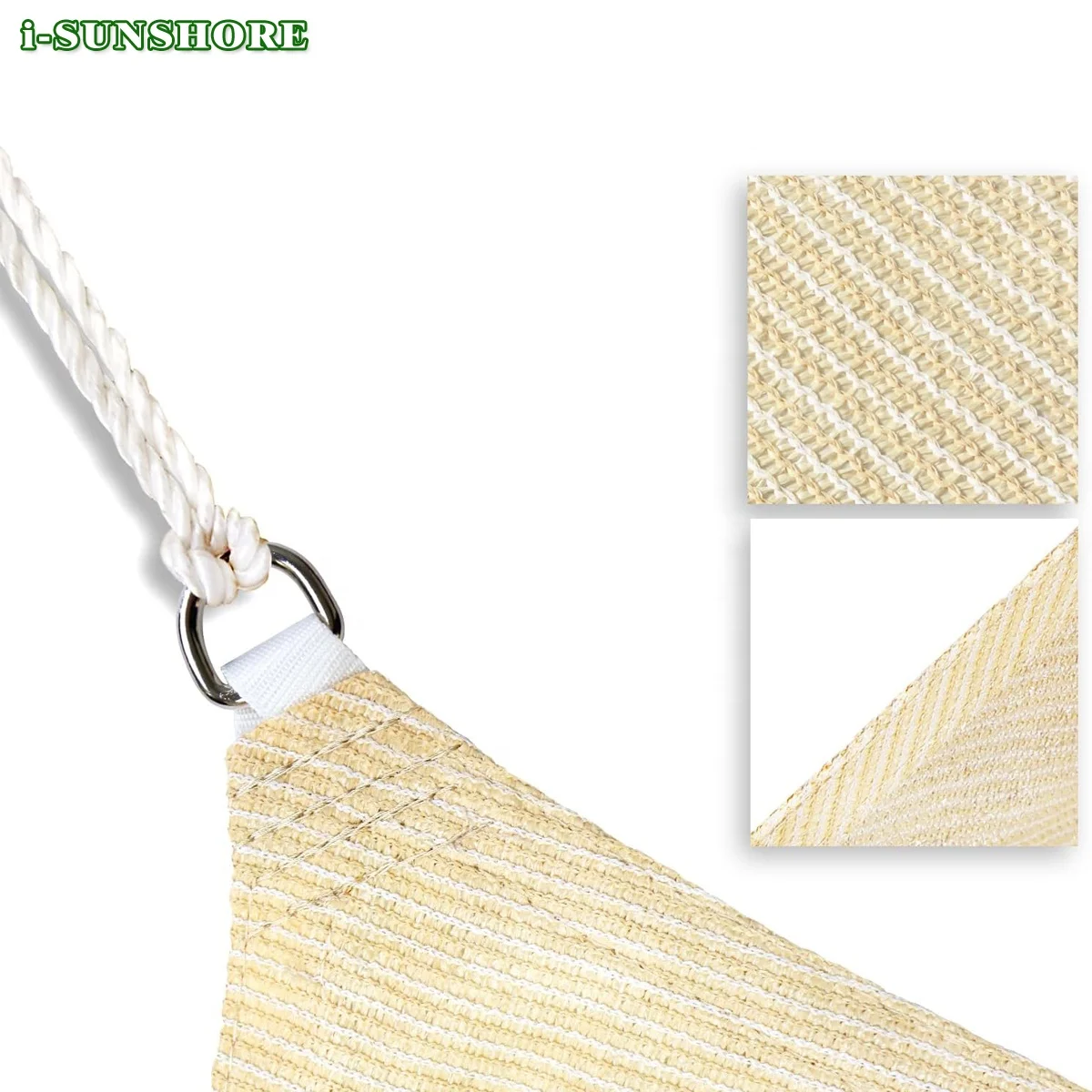 Sun Shade Sail Rectangle Sand UV Block Sunshade for Backyard Yard Deck Patio Garden Outdoor Activities and Facility