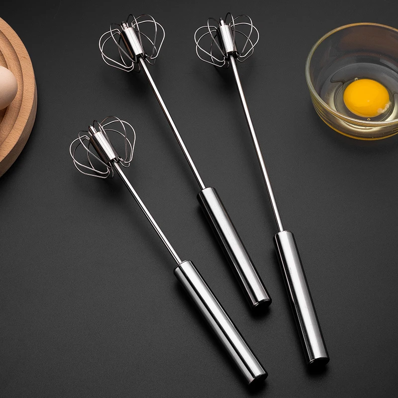 Hot Selling Semi automatic Egg Beater Kitchen Utensils Stainless Steel Egg Mixer Egg Whisk Home and Kitchen Gadgets