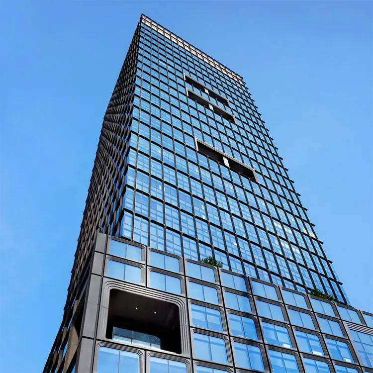 AS2047 Australia And New Zealand Standard Glazed Facade Aluminium Glass Curtain Wall System