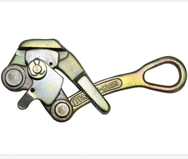 Tight wire gripping for ratchet puller(pulley tackle) steel wire rope grip from 500kg~3000kg