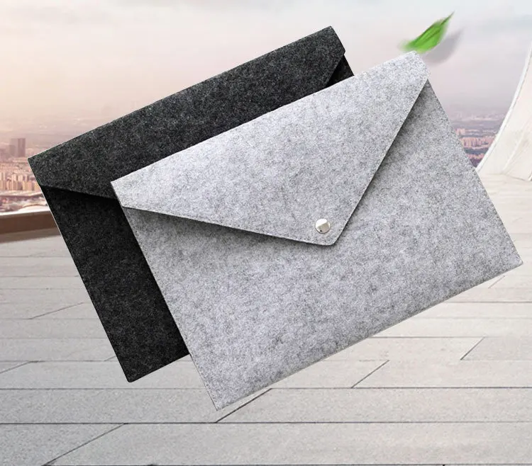 Wholesale durable felt simplicity folder felt document bag for business