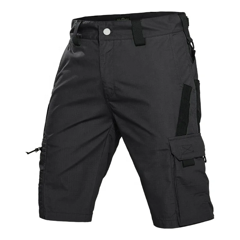 Tactical Gear Unisex Thick Fitness Cargo Pants Camo Utility Casual Trousers Multi Pockets Cotton Tactical Cargo Short Pants