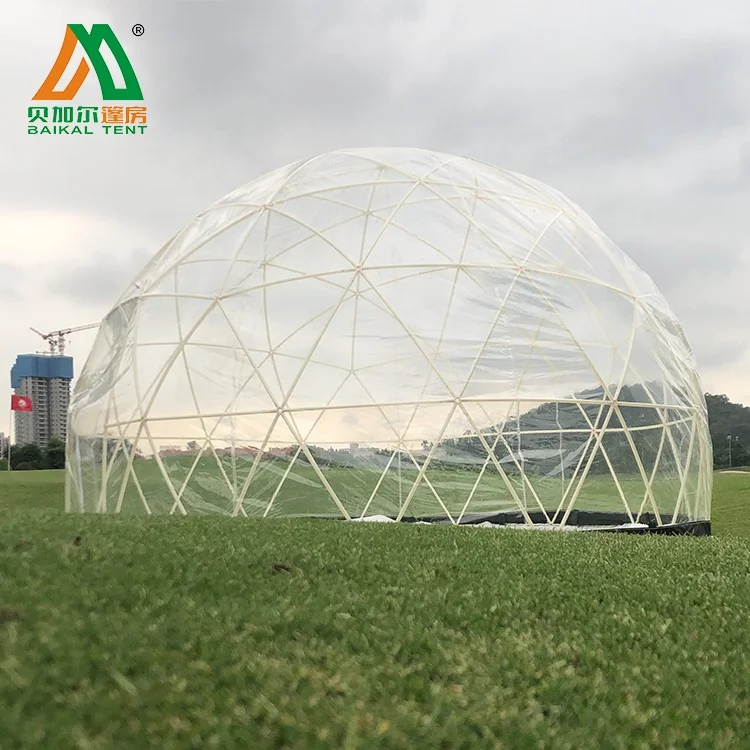Прозрачная Роскошная уличная купольная палатка из ТПУ для сада igloo