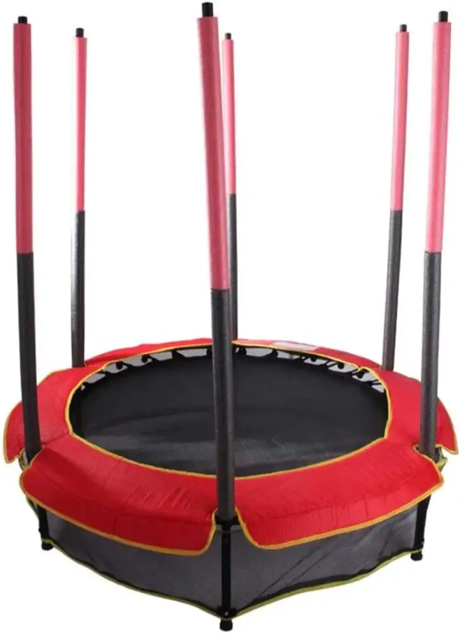 Kids Colorful Trampoline Indoor Jump Round Trampoline With Safety Net Protection