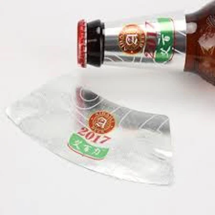 Factory Wholesale Gold Self-Adhesive PET Film Label Stickers Customized Food Label Films