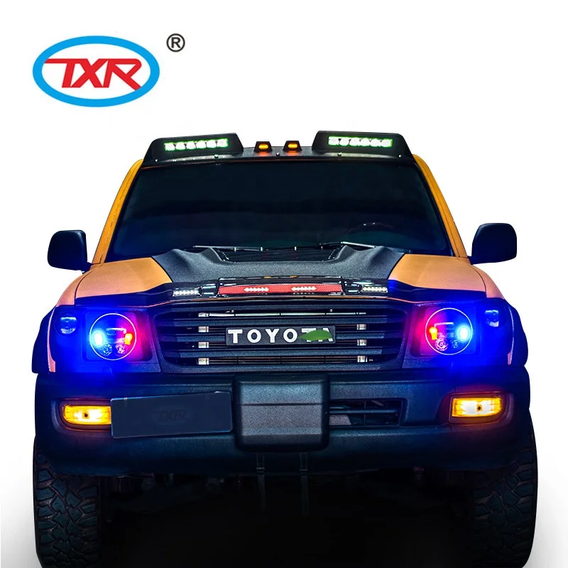 TXR Exterior Auto Parts Accessories Window Visor Bonnet Guard Roof Search Light Fender Flare FOR TOYOTA LAND CRUISER 100