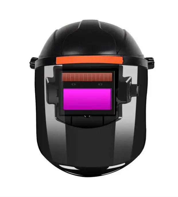 Head mounted auto darkening flip up safety protection welding head hood face shield welder mask iron man Welding Helmet