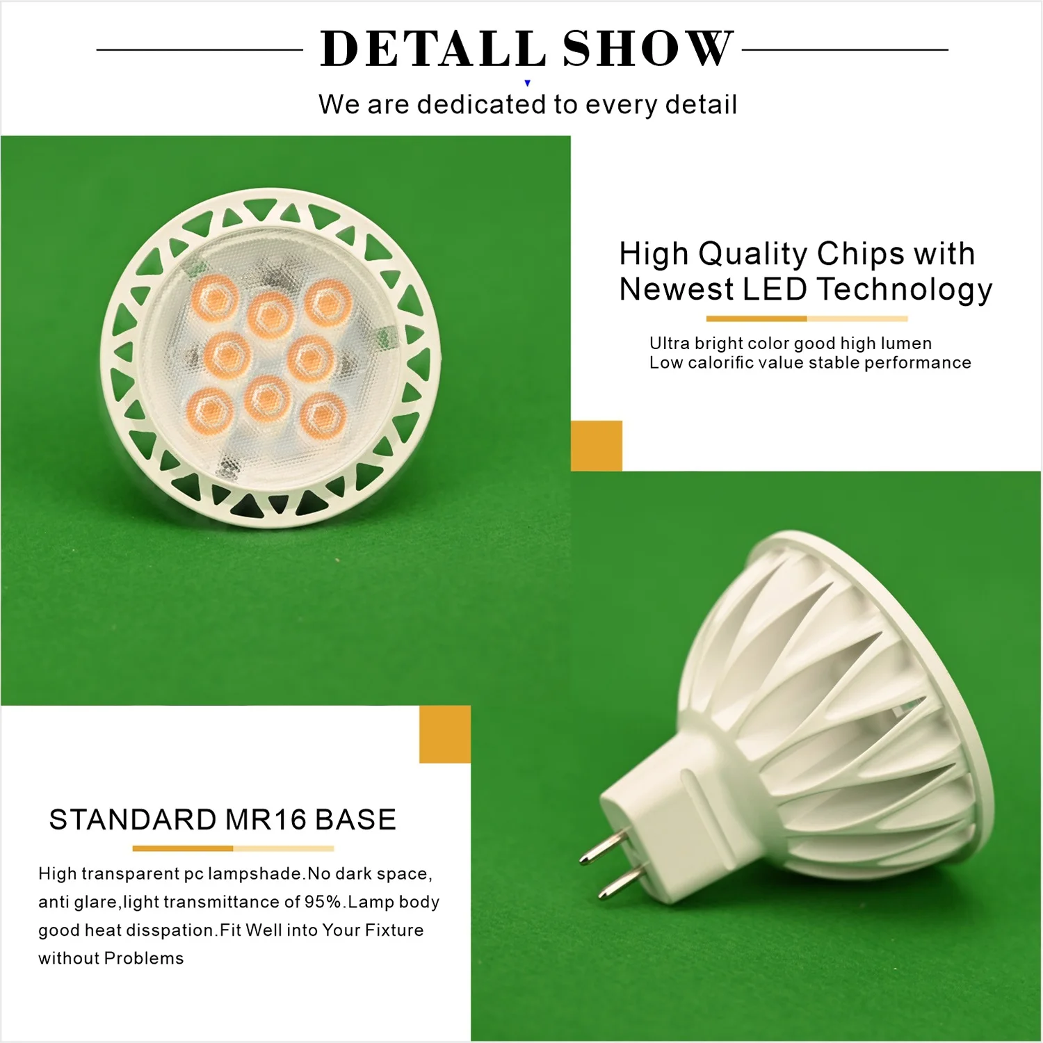 Low voltage Garden Landscape led spike lights GU5.3 MR16 5W 4000K 12V LED Spot Lawn Light Bulb